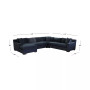Marristin 148" 4-Pc. Fabric Chaise Sectional, Created for Macy's