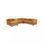 Marristin 148" 4-Pc. Fabric Chaise Sectional, Created for Macy's