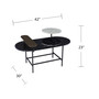 Arcklid Faux Marble Cocktail Table with Storage