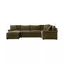 Wrenley 138" 4-Pc. Fabric Modular Chaise Sectional Sofa, Created for Macy's