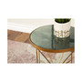 Round Accent Table with Marble Top