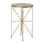 Round Accent Table with Marble Top
