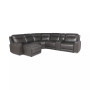 CLOSEOUT! Blairemoore 6-Pc. Leather Power Chaise Sectional with 1 USB Console and 2 Power Recliners, Created for Macy's