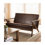 Wynona Faux Leather Loveseat