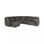 CLOSEOUT! Blairemoore 6-Pc. Leather Power Chaise Sectional with 1 USB Console and 1 Power Recliner, Created for Macy's
