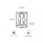 Arlo Metal Eyelet Accent Table
