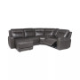 CLOSEOUT! Blairemoore 5-Pc. Leather Power Chaise Sectional with 1 USB Console and 1 Power Recliner, Created for Macy's