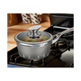 Die Cast Aluminum Round Sause Pan Lid with Induction Bottom 6.3"