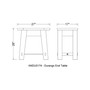Durango Industrial Wood End Table