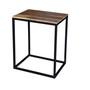 Carter Stained Acacia Wood Top with Matte Base Coffee Table