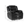 White Label Veloce 43" Glider Reclining Chair