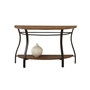 Denise 48" Demilune Wood and Metal Sofa Table