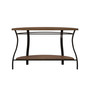 Denise 48" Demilune Wood and Metal Sofa Table