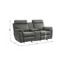 White Label Nadia 76" Double Glider Reclining Loveseat with Center Console