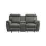 White Label Nadia 76" Double Glider Reclining Loveseat with Center Console