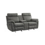 White Label Nadia 76" Double Glider Reclining Loveseat with Center Console