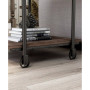 Luther 2 Piece Steel Industrial Coffee End Table Set