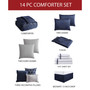 Rinley 14-Pc Queen Comforter Set, Created For Macy's