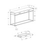 Accent Table - 48" L Hall Console