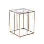 Imogen Contemporary End Table with Glass Top