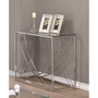 Malibu Rectangular Sofa Table with Swoop Accents