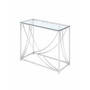 Malibu Rectangular Sofa Table with Swoop Accents