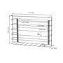 Cabinet Door Single Wire Basket Cutting Board and Kitchen Wrap Organizer