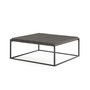 Tekoa 48" Square Wood and Iron Coffee Table