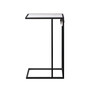 Clement Marble Veneer End C-Table with USB Charging Ports and Outlets
