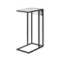 Clement Marble Veneer End C-Table with USB Charging Ports and Outlets