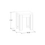 17" H Wood Liverpool Tall Side Table