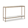 32.75" Aluminum Console Sofa Table