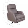 Allred Fabric Swivel Recliner, Created for Macy's