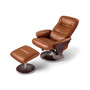 Milano Swivel Recliner and Ottoman