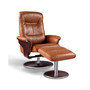 Milano Swivel Recliner and Ottoman