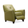 Myia Tufted Back Leather Pushback Recliner, Created for Macy's