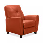 Myia Tufted Back Leather Pushback Recliner, Created for Macy's