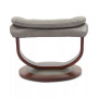 Faringdon Leather Euro Chair & Ottoman
