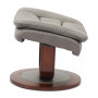 Faringdon Leather Euro Chair & Ottoman