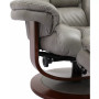 Faringdon Leather Euro Chair & Ottoman