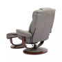 Faringdon Leather Euro Chair & Ottoman