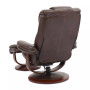 Faringdon Leather Euro Chair & Ottoman