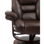 Faringdon Leather Euro Chair & Ottoman