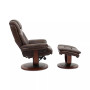 Faringdon Leather Euro Chair & Ottoman