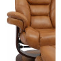 Faringdon Leather Euro Chair & Ottoman