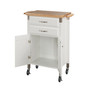 Dolly Madison White Kitchen Cart