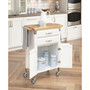 Dolly Madison White Kitchen Cart