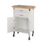 Dolly Madison White Kitchen Cart