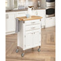 Dolly Madison White Kitchen Cart
