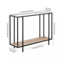 Vireo Accent Table with Shelf, 42" x 12"